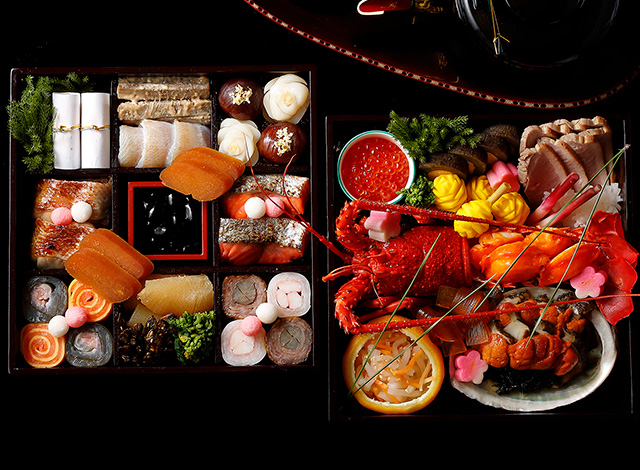 22年 おせち料理のご案内 日本料理 和田倉 特製 和食二段重 パレスホテル東京特製 洋食二段重